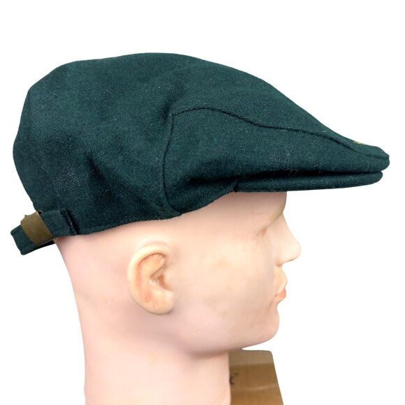 Irish Newsboy Flat Cap Green Hat Traditional Ireland Shamrock Clover Wool - Picture 6 of 11